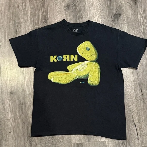 🩷Korn Band Black T-Shirt Classic nu-metal graphic Y2K loud & unapologetic - Picture 5 of 6